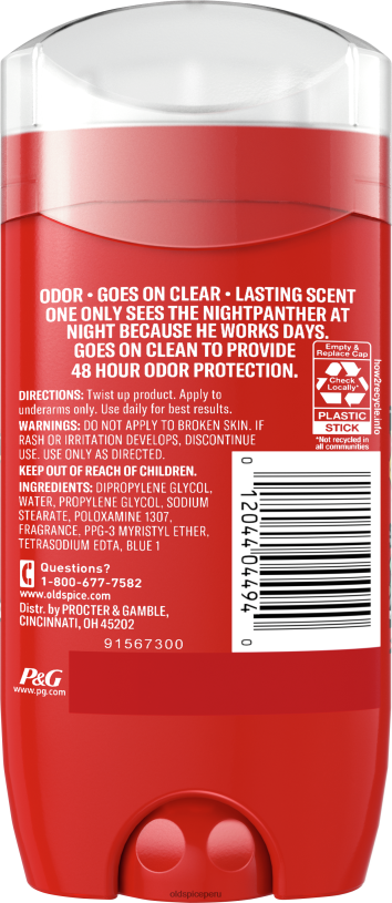 Old Spice hombres desodorante pantera nocturna desodorante anti-transpirante Z0FD614