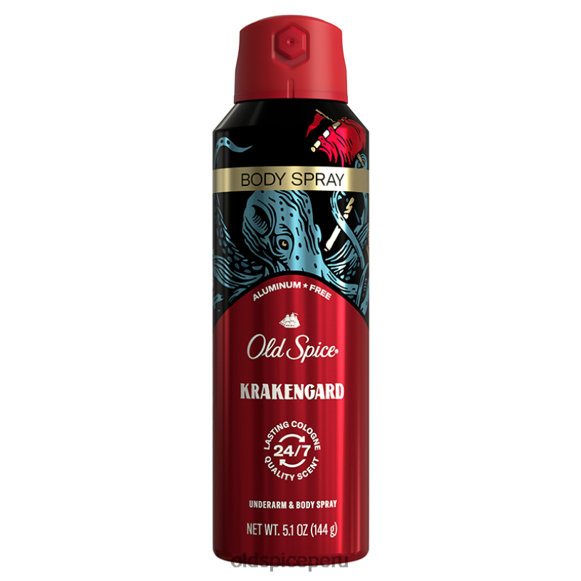 Old Spice hombres spray corporal sin aluminio krakengard desodorante anti-transpirante Z0FD628