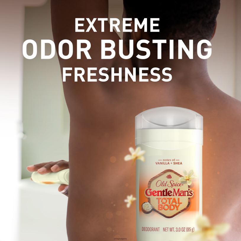 Old Spice hombres Desodorante en barra para todo el cuerpo sin aluminio, vainilla + karité, 3 oz desodorante anti-transpirante Z0FD61