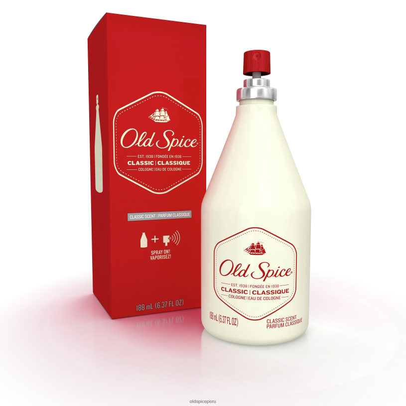 Old Spice hombres spray de colonia, aroma clásico desodorante anti-transpirante Z0FD640