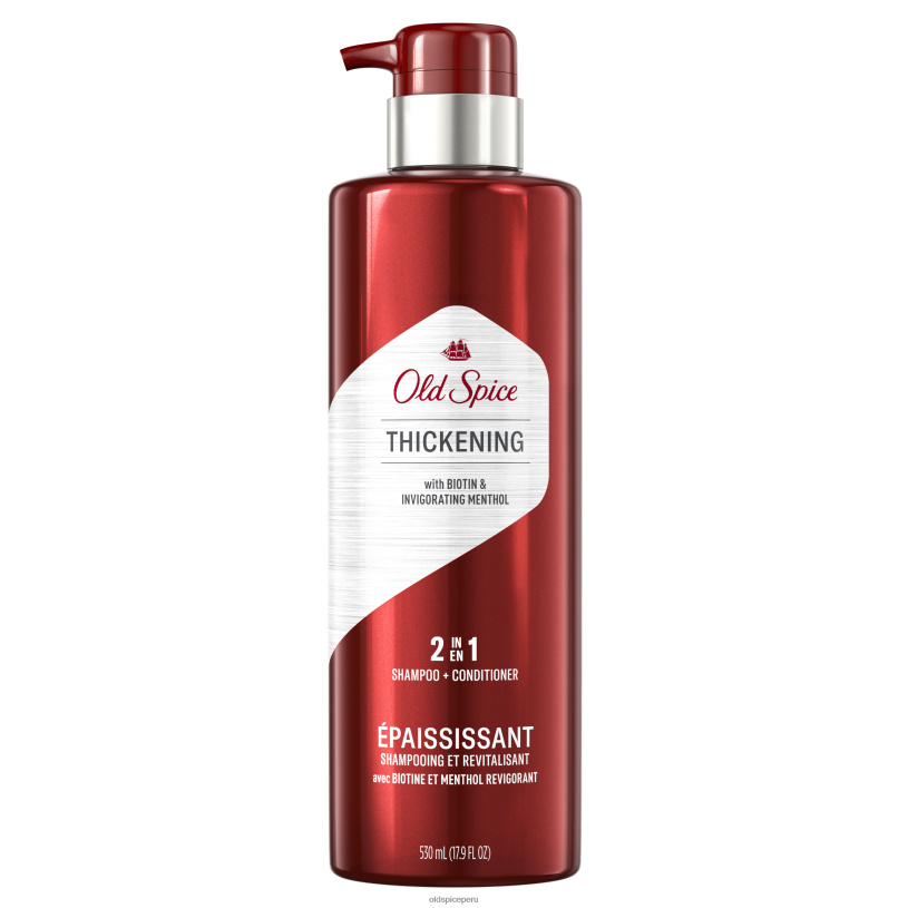 Old Spice hombres Champú y acondicionador espesante 2 en 1 cuidado del cabello Z0FD653