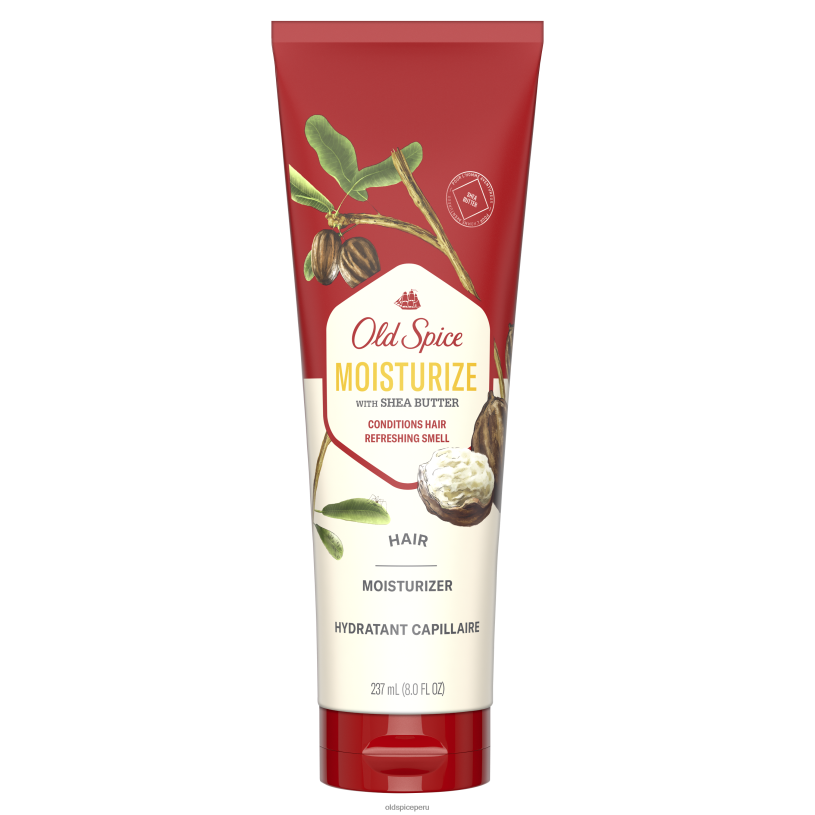 Old Spice hombres hidratar con crema hidratante para el cabello con manteca de karité cuidado del cabello Z0FD665
