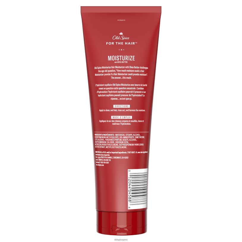 Old Spice hombres hidratar con crema hidratante para el cabello con manteca de karité cuidado del cabello Z0FD665