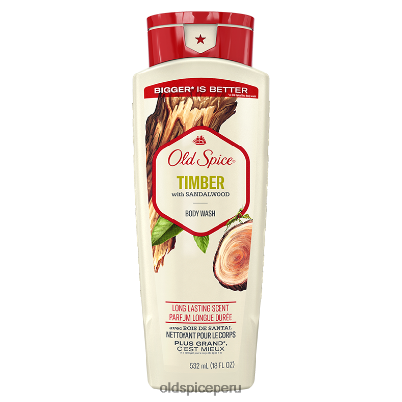 Old Spice hombres Jabón corporal de madera con sándalo, 18 oz gel de baño Z0FD635