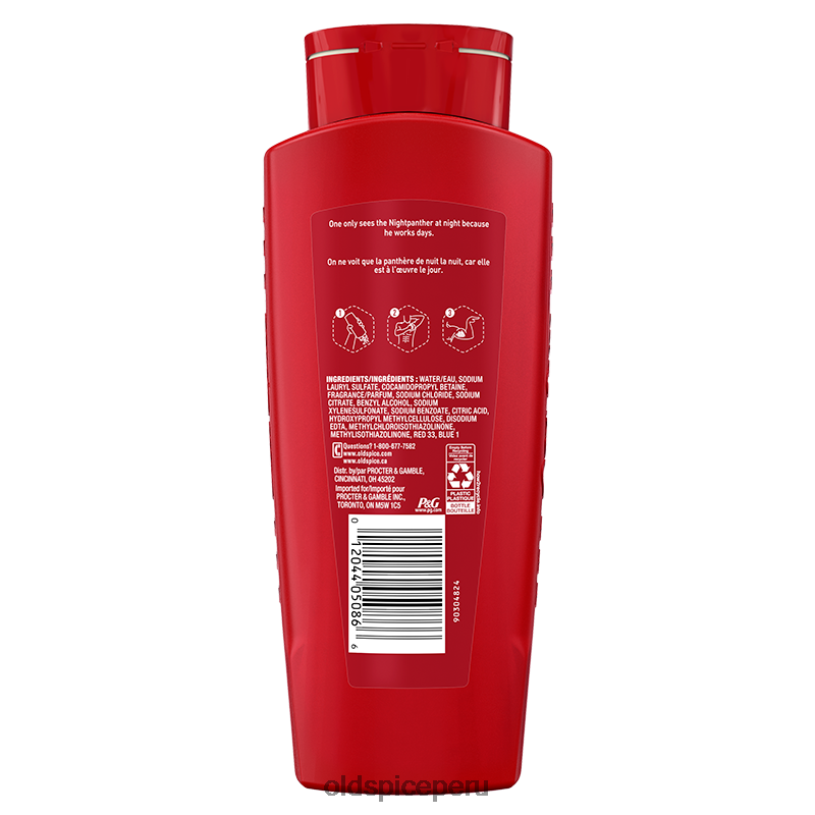 Old Spice hombres gel de baño Nightpanther, 24 oz gel de baño Z0FD643
