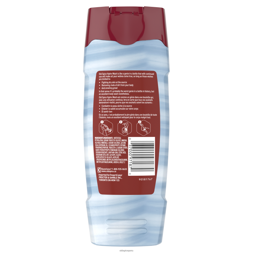 Old Spice hombres gel de baño hidrolavado Steel Courage gel de baño Z0FD644