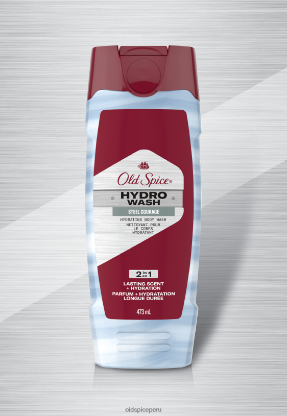 Old Spice hombres gel de baño hidrolavado Steel Courage gel de baño Z0FD644