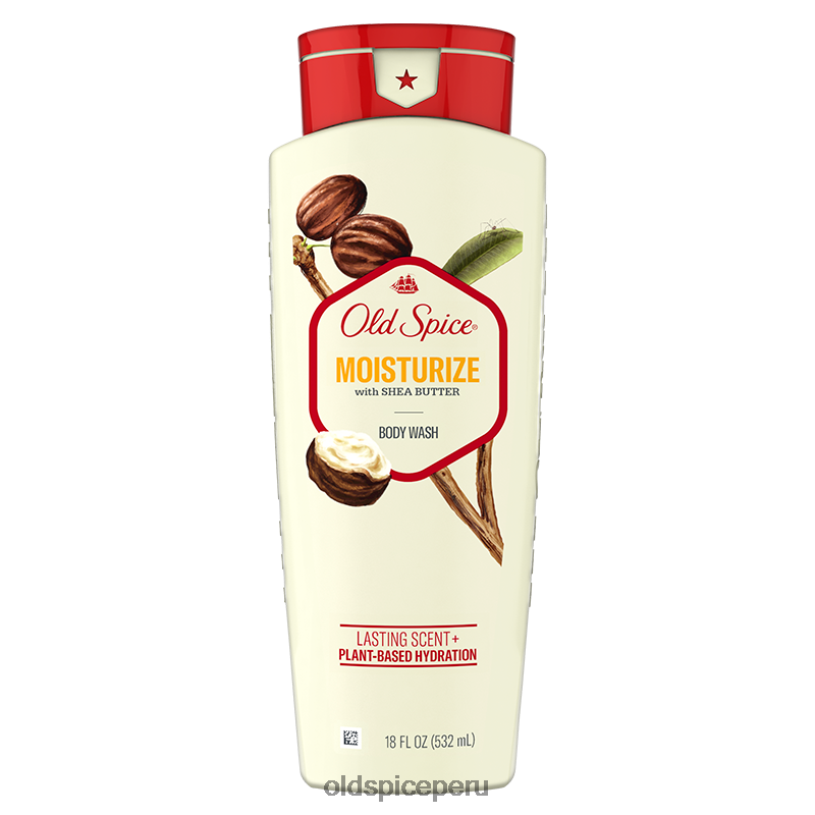 Old Spice hombres hidratar con gel de baño de manteca de karité, 18 oz gel de baño Z0FD634