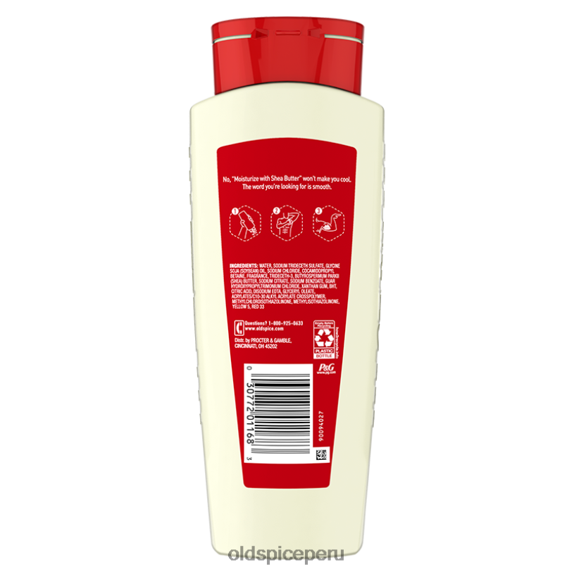 Old Spice hombres hidratar con gel de baño de manteca de karité, 18 oz gel de baño Z0FD634