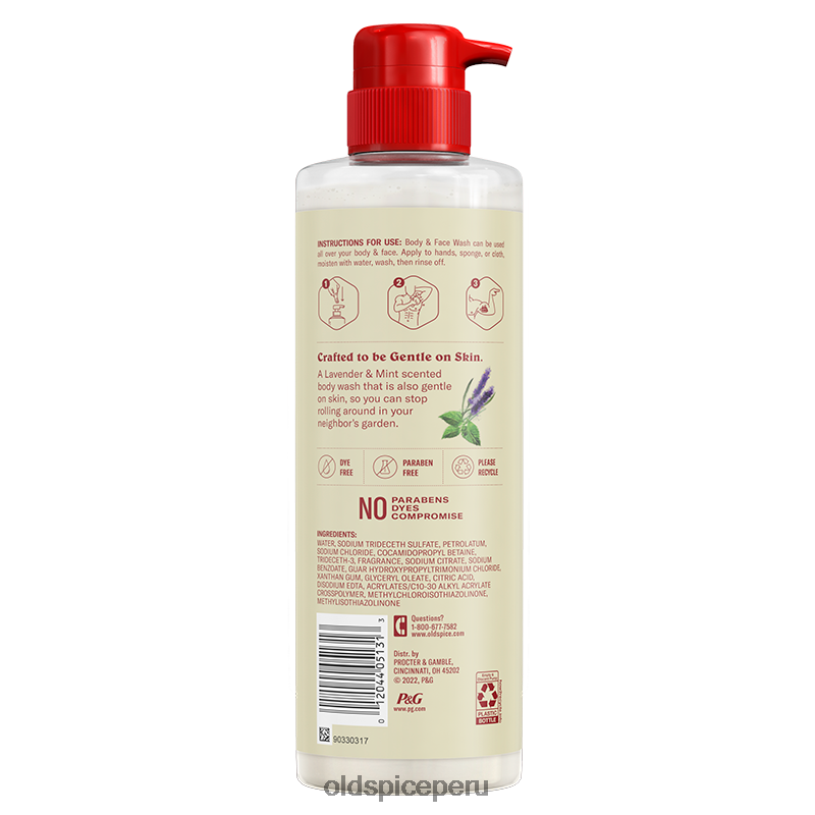 Old Spice hombres mezcla de gel de baño de lavanda y menta gel de baño Z0FD641