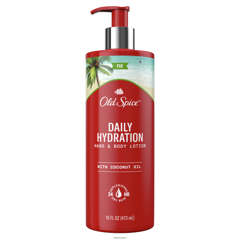 Old Spice hombres loción para manos y cuerpo, fiji con aceite de coco locion de cuerpo y manos Z0FD630