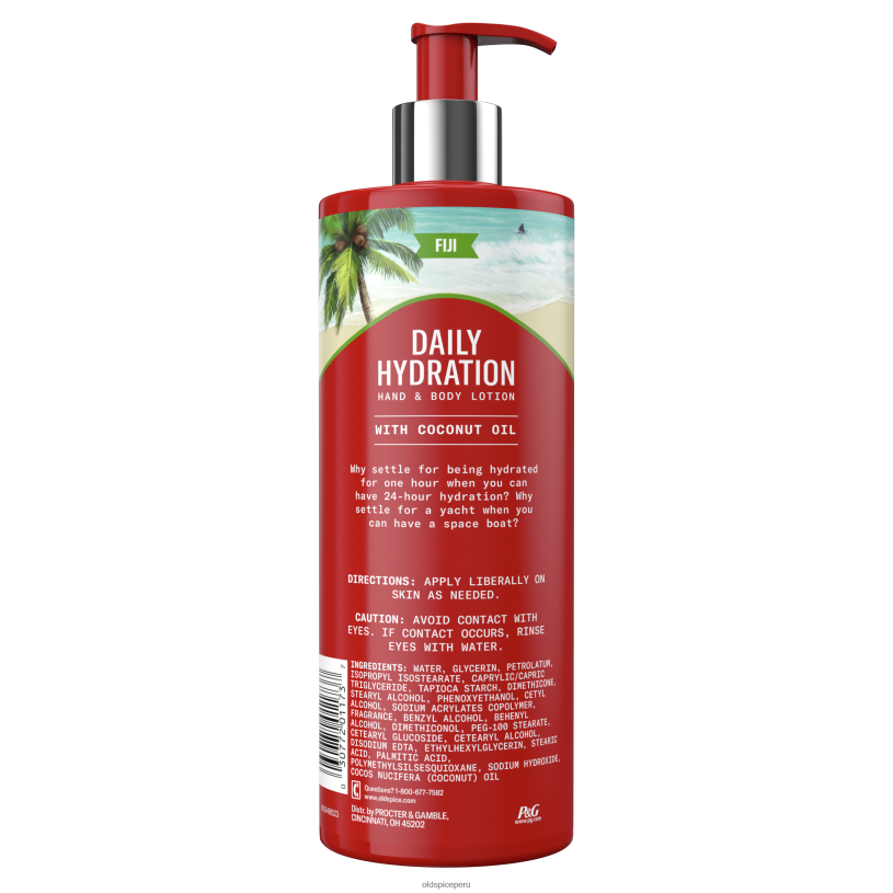 Old Spice hombres loción para manos y cuerpo, fiji con aceite de coco locion de cuerpo y manos Z0FD630